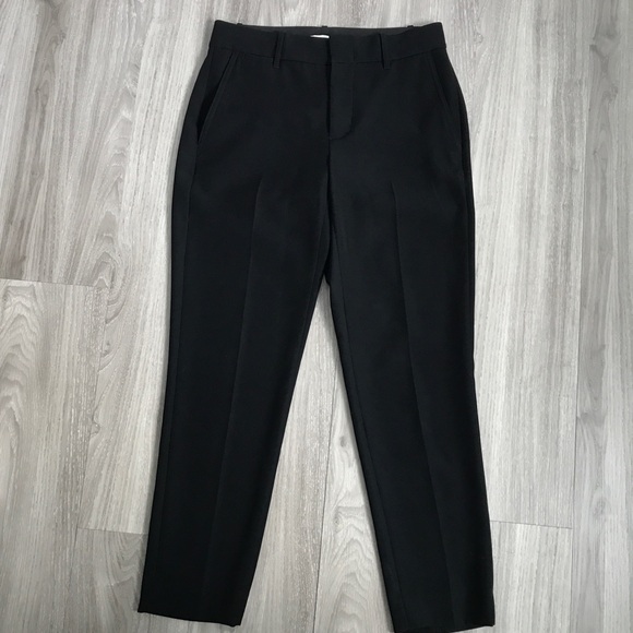 Vince Other - Vince Womens Black Dress Pants Flat Front Crop Ankle with Pockets Womens 4